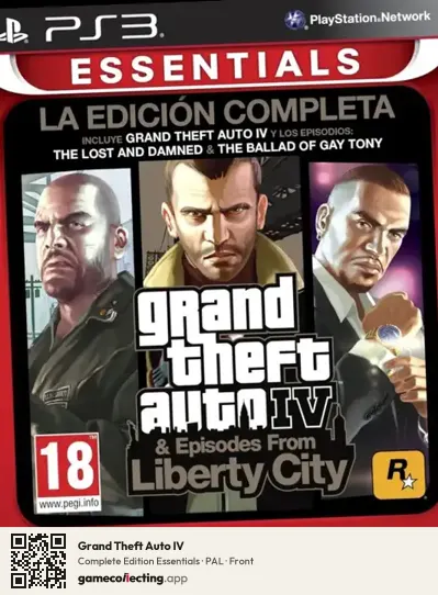 Grand Theft Auto IV PlayStation 3, PAL box front