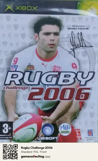 Rugby Challenge 2006 Xbox, PAL box front