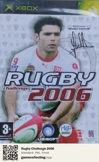 Rugby Challenge 2006 Xbox, PAL box front