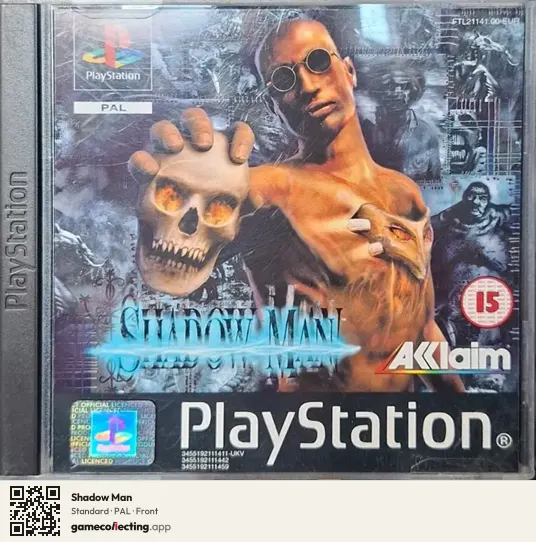 Shadow Man PlayStation, PAL box front