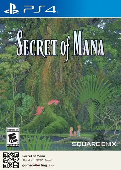 Secret of Mana PlayStation 4, NTSC box front