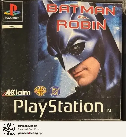 Batman & Robin PlayStation, PAL box front