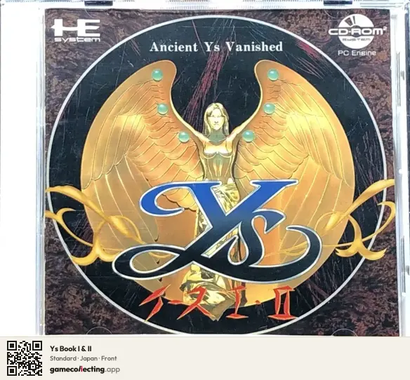 Ys Book I & II TurboGrafx-CD, Japan box front
