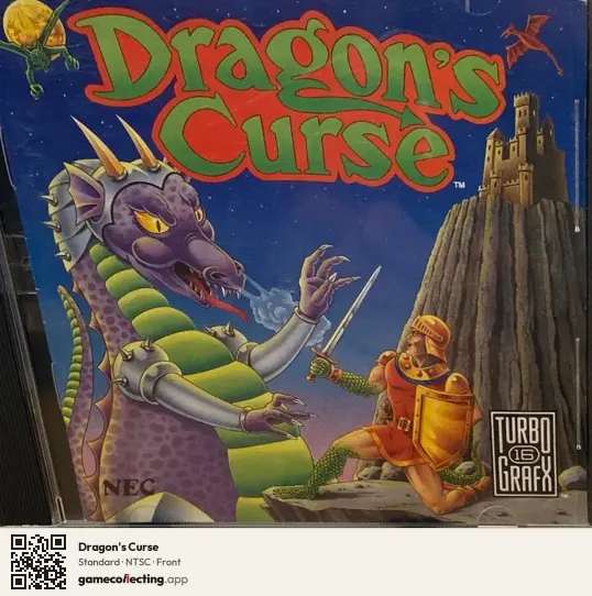Dragon's Curse TurboGrafx-16, NTSC box front