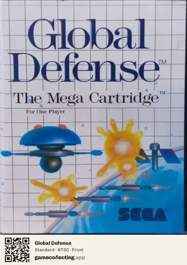 Global Defense Sega Master System, NTSC box front