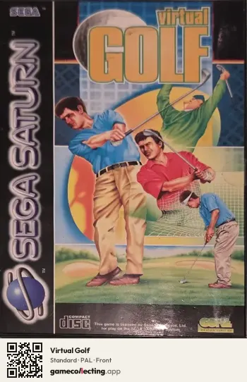 Virtual Golf Sega Saturn, PAL box front