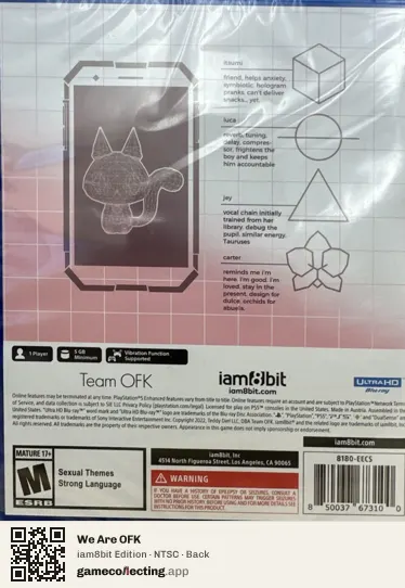 We Are OFK PlayStation 5, NTSC box back