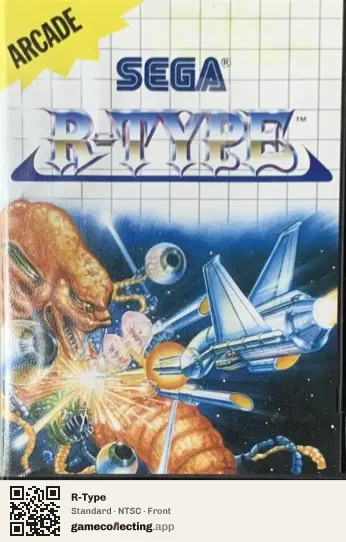 R-Type Sega Master System, NTSC box front