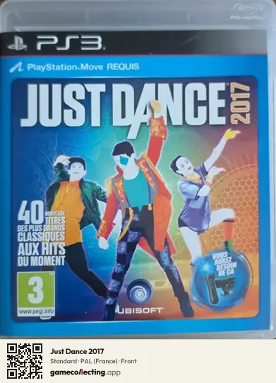 Just Dance 2017 PlayStation 3, France box front