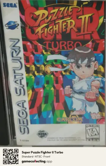 Super Puzzle Fighter II Turbo Sega Saturn, NTSC box front