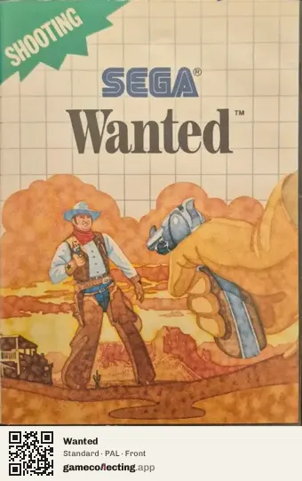 Wanted Sega Master System, PAL box front