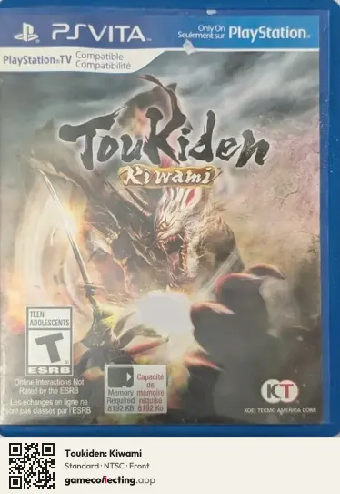 Toukiden: Kiwami PlayStation Vita, NTSC box front