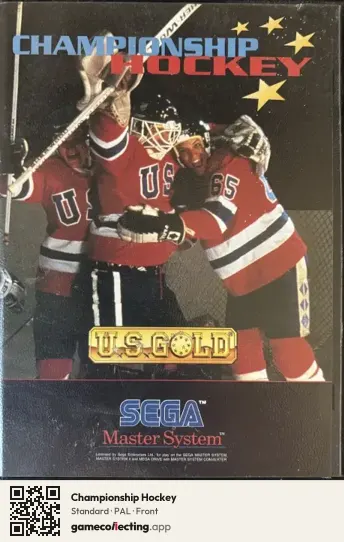 Championship Hockey Sega Master System, PAL box front