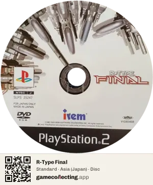 R-Type Final PlayStation 2, Asia disc