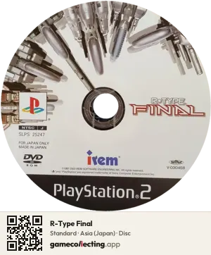 R-Type Final PlayStation 2, Asia disc