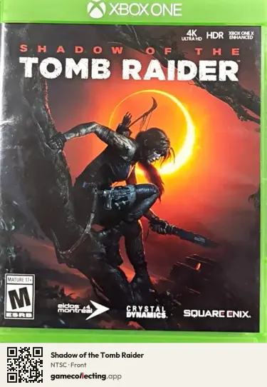 Shadow of the Tomb Raider Xbox One, NTSC box front