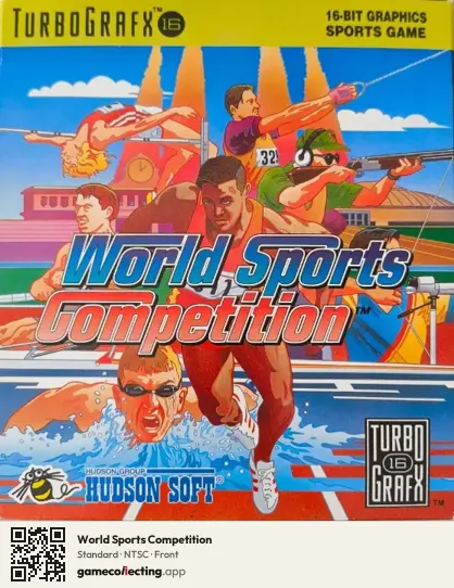 World Sports Competition TurboGrafx-16, NTSC box front