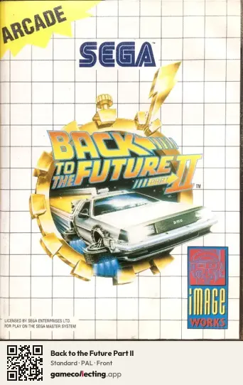 Back to the Future Part II Sega Master System, PAL box front