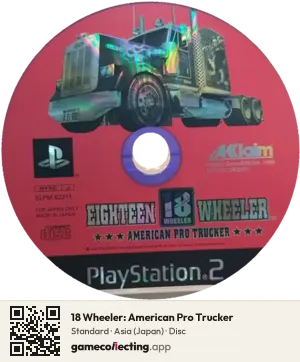 18 Wheeler: American Pro Trucker PlayStation 2, Asia disc
