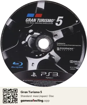 Gran Turismo 5 PlayStation 3, Asia disc