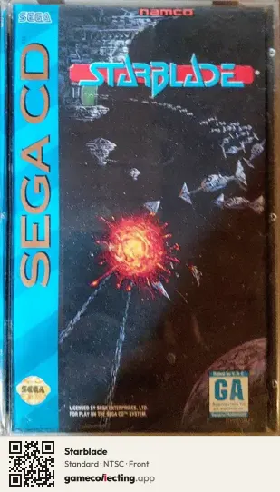 Starblade Sega Mega-CD / Sega CD, NTSC box front