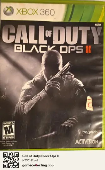 Call of Duty: Black Ops II Xbox 360, NTSC box front
