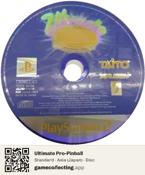 Ultimate Pro-Pinball PlayStation 2, Asia disc