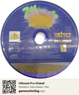 Ultimate Pro-Pinball PlayStation 2, Asia disc