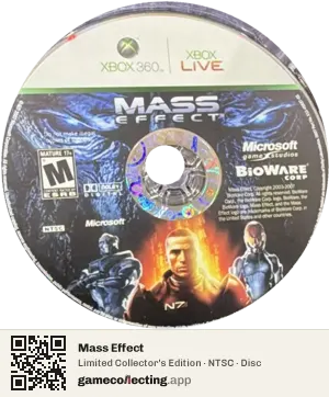 Mass Effect Xbox 360, NTSC disc