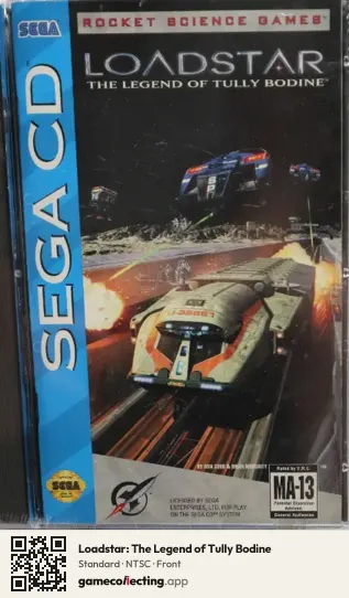 Loadstar: The Legend of Tully Bodine Sega Mega-CD / Sega CD, NTSC box front
