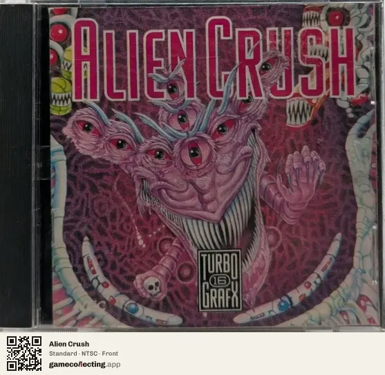Alien Crush TurboGrafx-16, NTSC box front