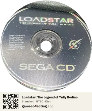 Loadstar: The Legend of Tully Bodine Sega Mega-CD / Sega CD, NTSC disc