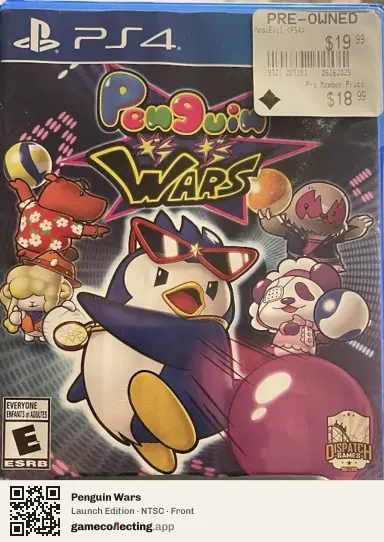 Penguin Wars PlayStation 4, NTSC box front