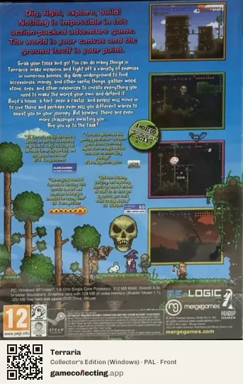 Terraria Computer, PAL box front