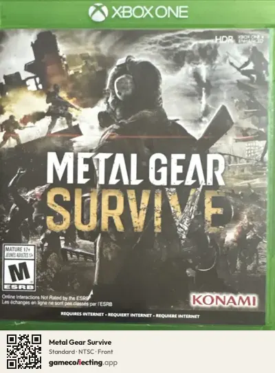 Metal Gear Survive Xbox One, NTSC box front