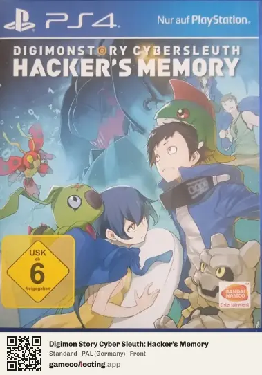 Digimon Story Cyber Sleuth: Hacker's Memory PlayStation 4, Germany box front