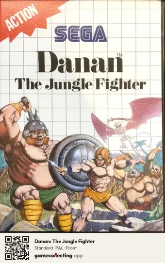 Danan: The Jungle Fighter Sega Master System, PAL box front