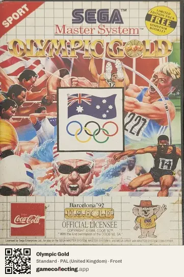 Olympic Gold Sega Master System, United Kingdom box front
