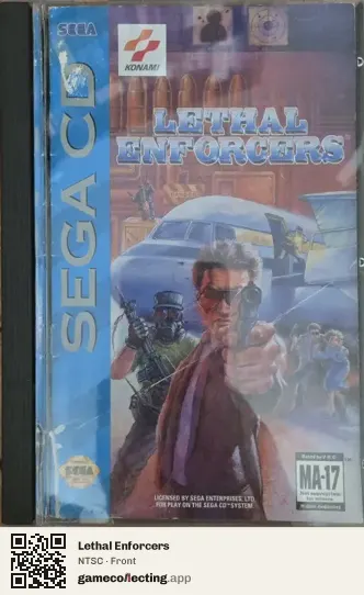Lethal Enforcers Sega Mega-CD / Sega CD, NTSC box front