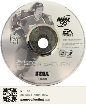 NHL 98 Sega Saturn, NTSC disc