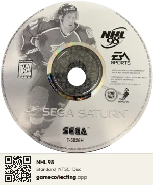 NHL 98 Sega Saturn, NTSC disc
