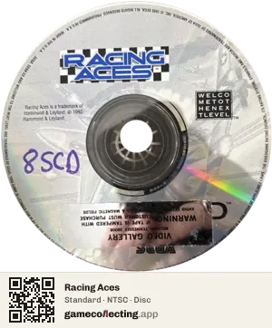 Racing Aces Sega Mega-CD / Sega CD, NTSC disc