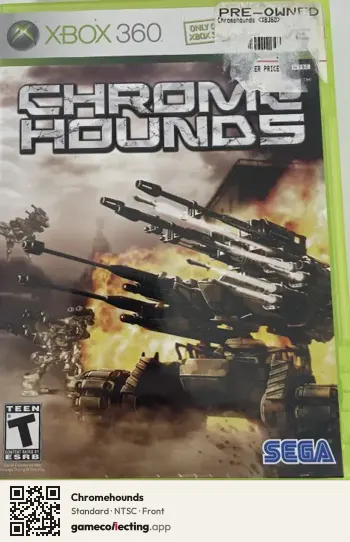 Chromehounds Xbox 360, NTSC box front