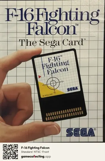 F-16 Fighting Falcon Sega Master System, NTSC box front