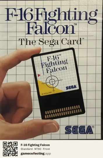 F-16 Fighting Falcon Sega Master System, NTSC box front