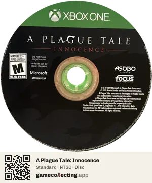A Plague Tale: Innocence Xbox One, NTSC disc