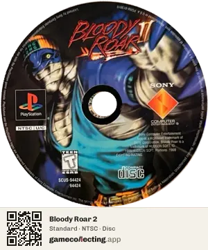 Bloody Roar 2 PlayStation, NTSC disc