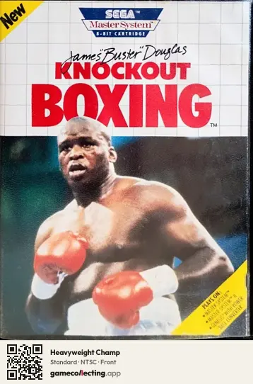 Heavyweight Champ Sega Master System, NTSC box front