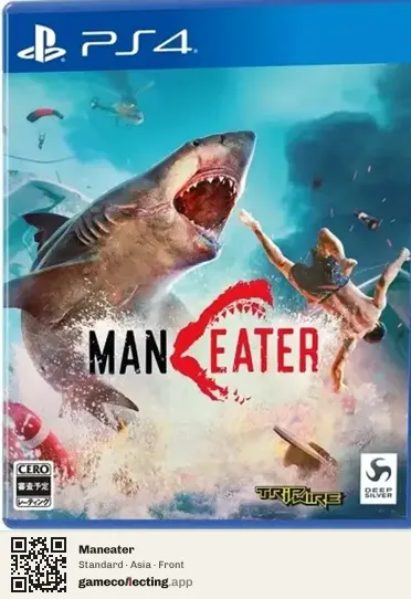 Maneater PlayStation 4, Asia box front