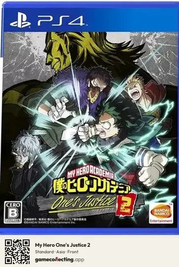 My Hero One's Justice 2 PlayStation 4, Asia box front